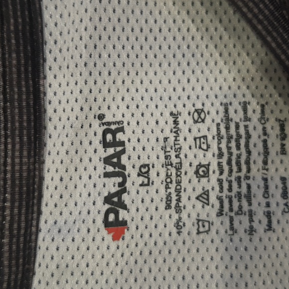 Pajar Mahone Men's Black  Performance Moisture Wicking Shirt Large New with Tags - Picture 2 of 4